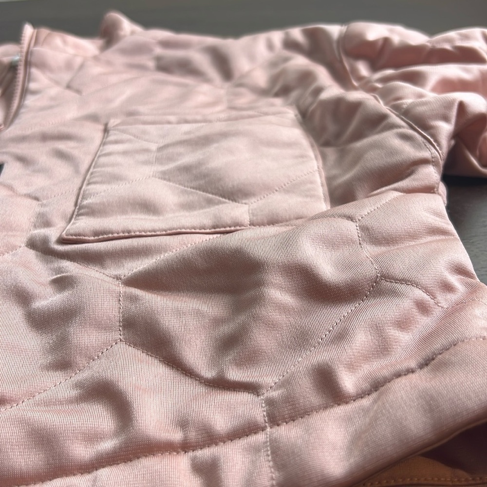 Adidas Womens Originals Half Zip Cropped Pullover Sweatshirt Rose Pink - Picture 6 of 10